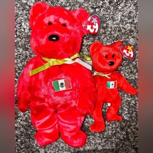 1999 TY Beanie Baby And Buddie OSITO The Mexican Buddy Bear